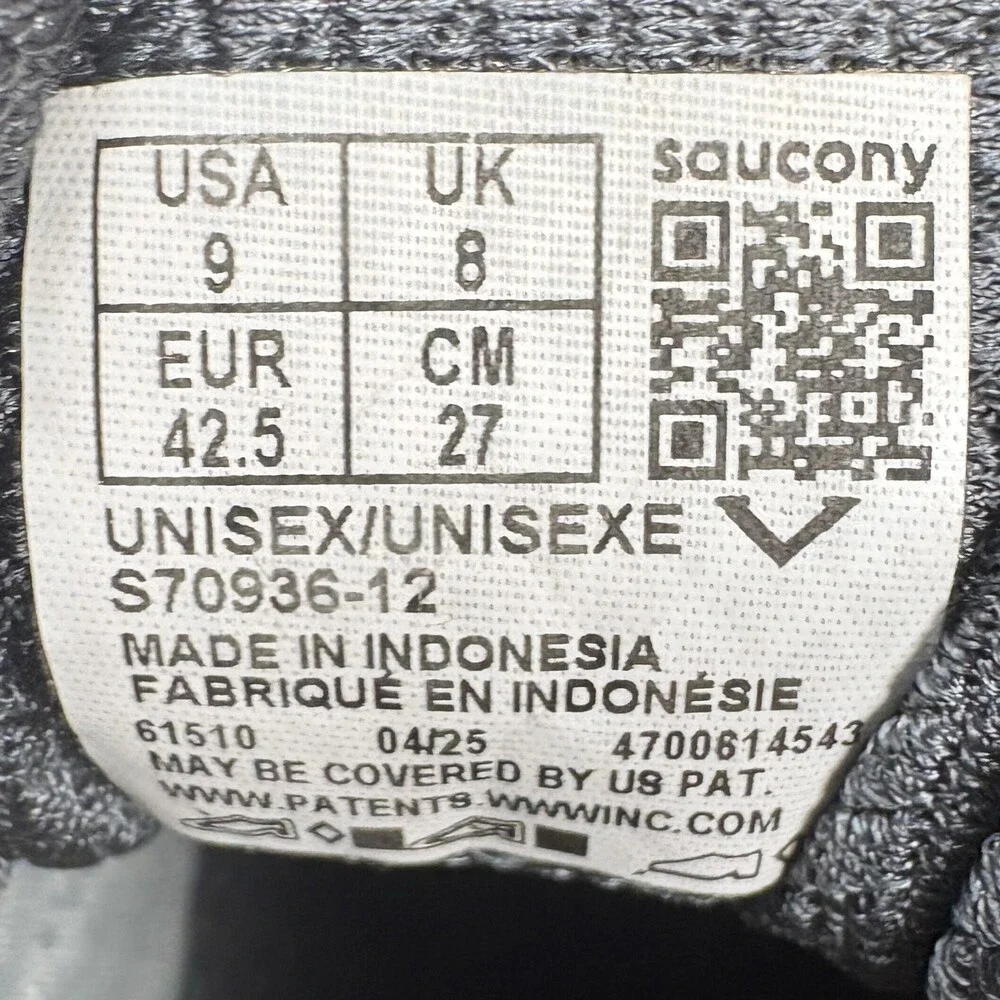 Saucony Guide 7 Silver Gray Mens US Size 9 EUR 42.5 S70936-12 Running Shoes